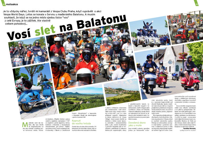 Vespa Club Praha na VWD v Maďarsku